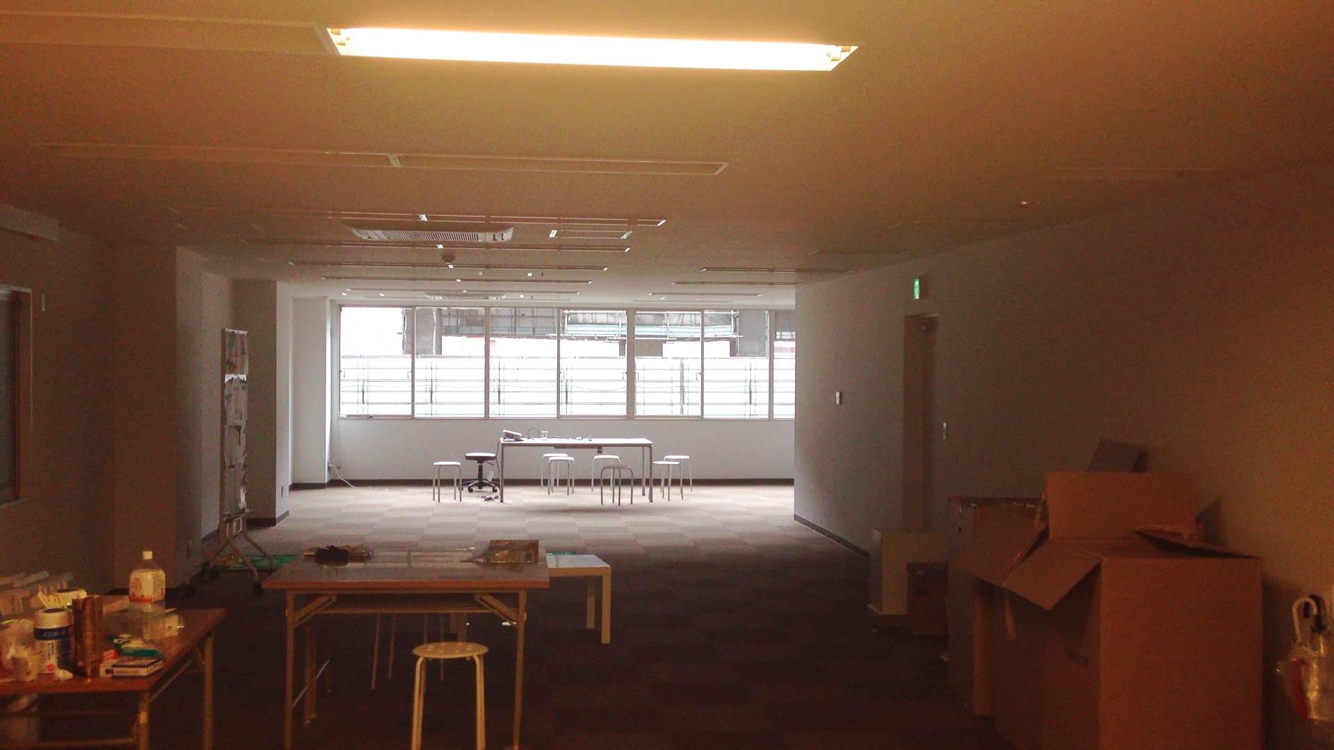 会議スペースなどはまだ工事前