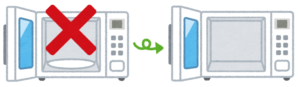 オフィスに置くための電子レンジはターンテーブル式ではなくフラットテーブル式にしてほしい