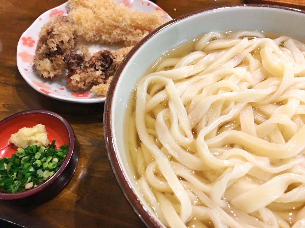 かけ暖大盛 げそ天えび天