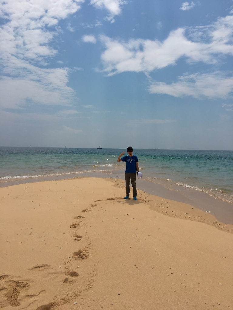 ビーチで長距離歩いた結果