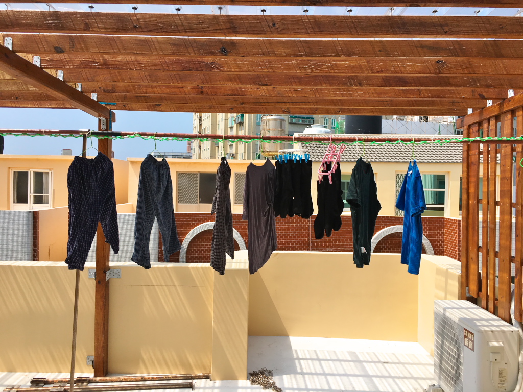 洗濯物干しまくり