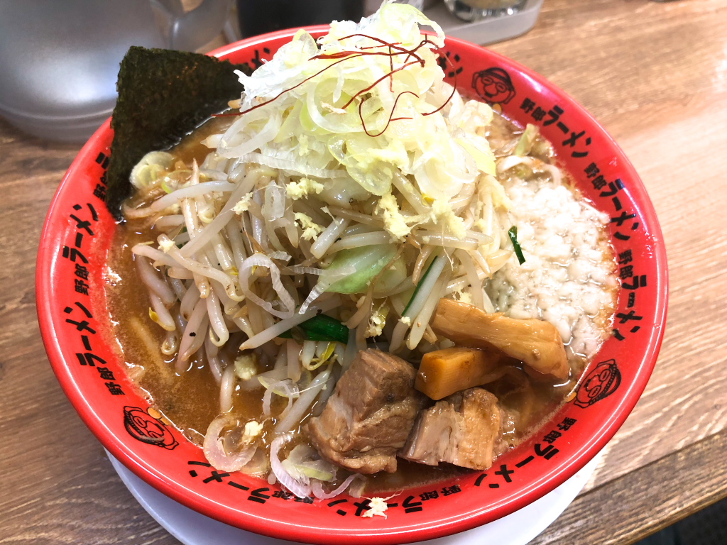 浅草橋 味噌 大盛り 焼野菜増し 脂多め