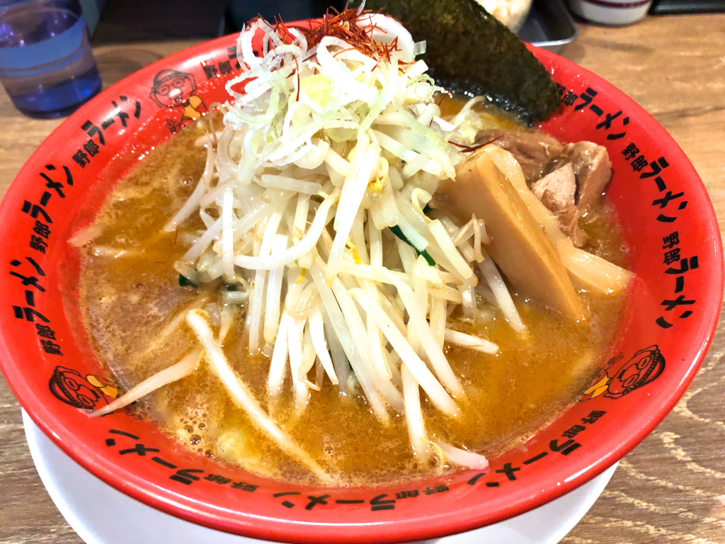 浅草橋 味噌 焼野菜増し 大盛 脂増し