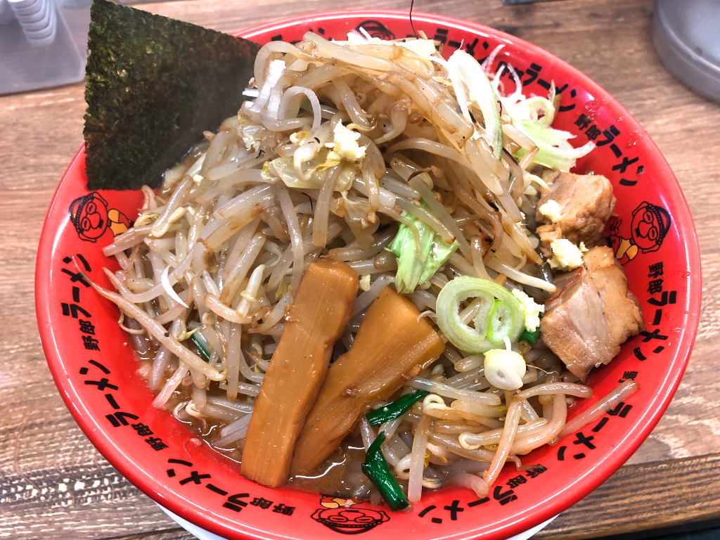 浅草橋 味噌 焼野菜増し 大盛 脂増し