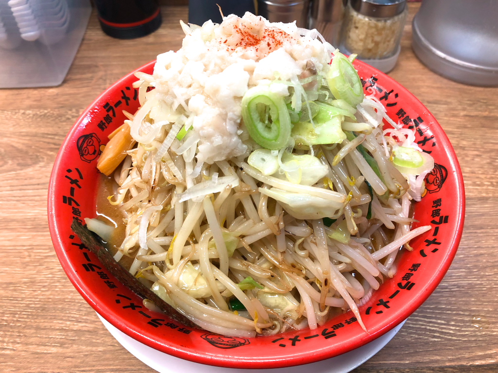 浅草橋 味噌 焼野菜増し 麺大盛り 脂増し