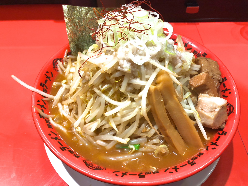 渋谷 味噌野菜増し麺大盛り脂増し